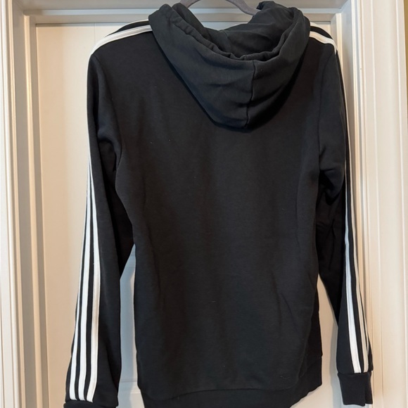 Adidas Black Hoodie with White Accents - Picture 2 of 2